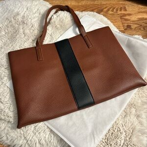 Vince Camuto Brown and Black Shoulder Bag